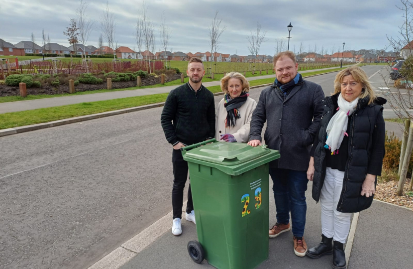 Candidates with green bin