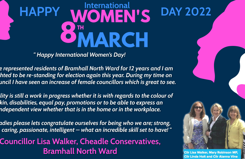 Councillor Lisa Walker, International Women's Day 2022